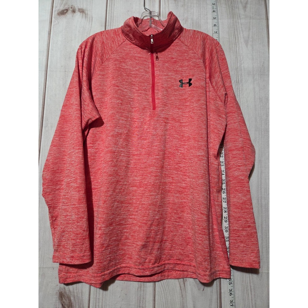 Mens Large Under Armour Pullover Long Sleeve Activewear Top Heat Gear